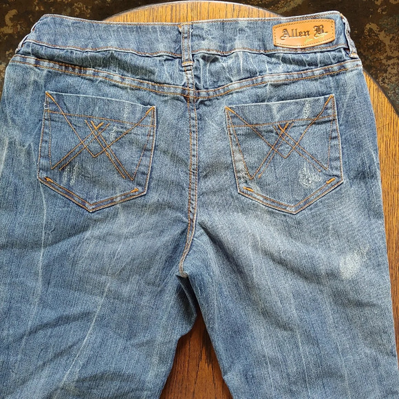 Allen B. Moto Style Medium Wash Skinny Jeans Size Women's 10 - Picture 4 of 13